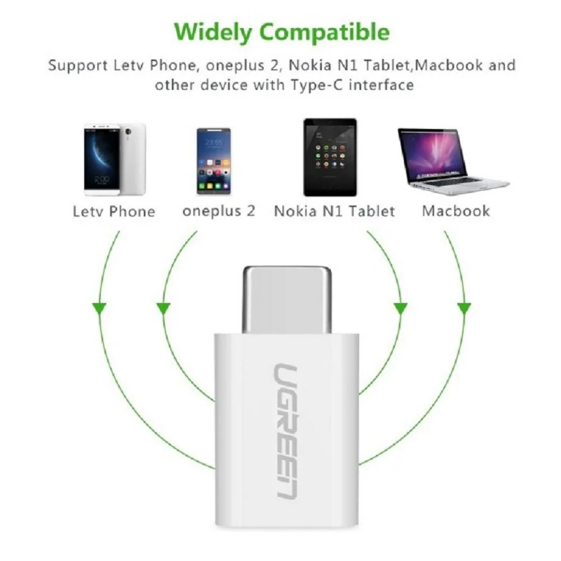 Đầu chuyển USB 3.1 Type-C sang micro USB Ugreen (30154) — ảnh 5