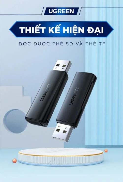 Đầu đọc thẻ TF, SD chân cắm USB 3.0 Ugreen(60722) — ảnh 5