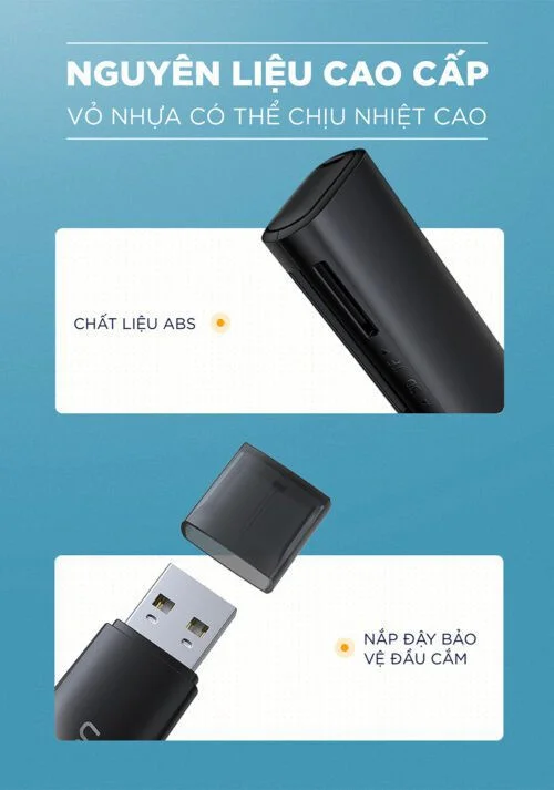 Đầu đọc thẻ TF, SD chân cắm USB 3.0 Ugreen(60722) — ảnh 7