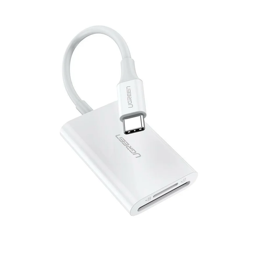 Đầu đọc thẻ TF, SD chân cắm USB C 3.1Ugreen (60724)