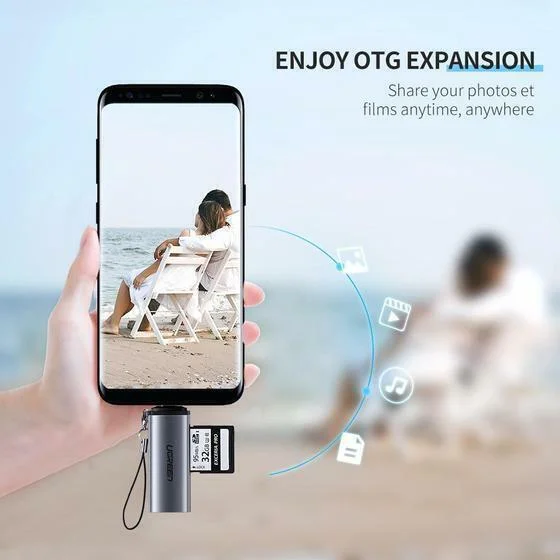 Đầu đọc thẻ TF, SD chân cắm USB-C Ugreen (50704) — ảnh 5