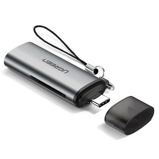 Đầu đọc thẻ TF, SD chân cắm USB-C Ugreen (50704)