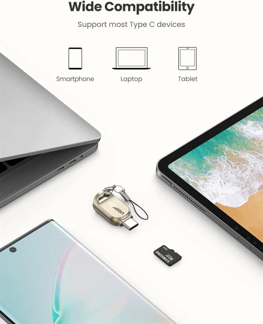 Đầu đọc thẻ TF, SD chân cắm USB-C Ugreen (80124) — ảnh 8