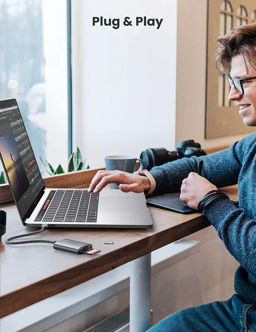 Đầu đọc thẻ TF, SD chân cắm USB- C Ugreen (80888) — ảnh 8