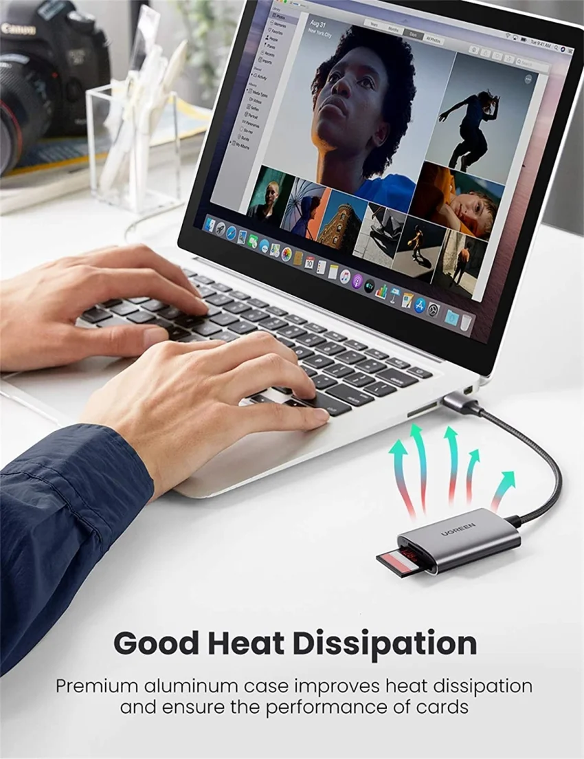 Đầu đọc thẻ TF, SD chân cắm USB Ugreen (80887)