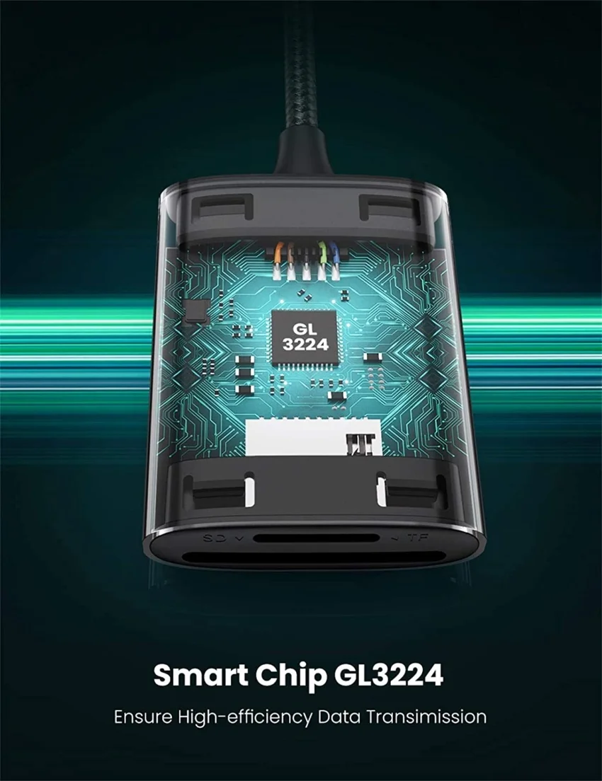 Đầu đọc thẻ TF, SD chân cắm USB Ugreen (80887) — ảnh 5