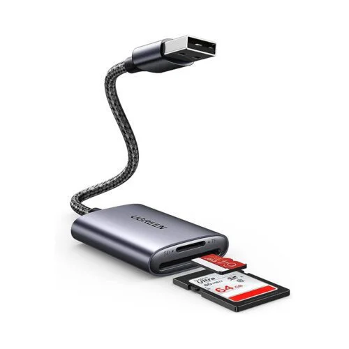 Đầu đọc thẻ TF, SD chân cắm USB Ugreen (80887)
