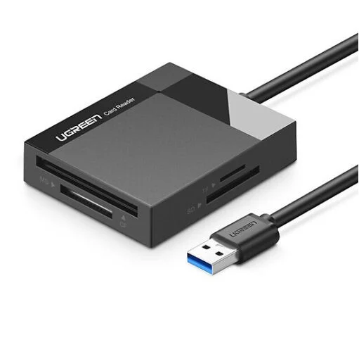 Đầu đọc thẻ USB 3.0 đa năng CF, SD, TF, MS dài 1M Ugreen ( 30231)
