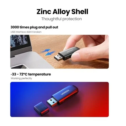 Đầu đọc thẻ USB 3.0 đa năng CF, SD Ugreen (10911) — ảnh 5