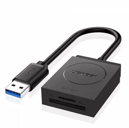 Đầu đọc thẻ USB 3.0 hỗ trợ thẻ TF và SD dài 15cm Ugreen (20250)