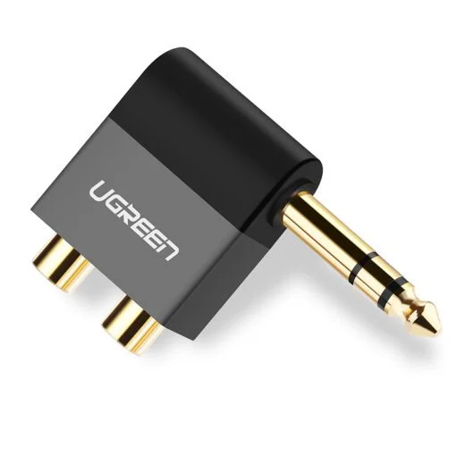 Đầu nối AV 6.35mm sang 2 đầu hoa sen RCA Ugreen (40846) — ảnh 3