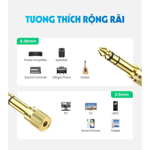 Đầu nối AV 6.5mm sang 3.5mm Ugreen (20503) — ảnh 4