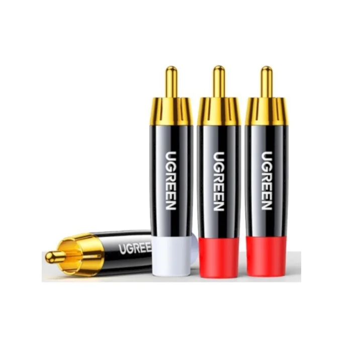 Đầu nối cáp RCA (4 chiếc/túi) Ugreen (60381) — ảnh 1