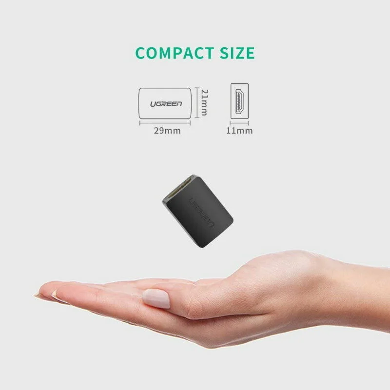 Đầu nối HDMI 2 đầu cái Ugreen (20107)