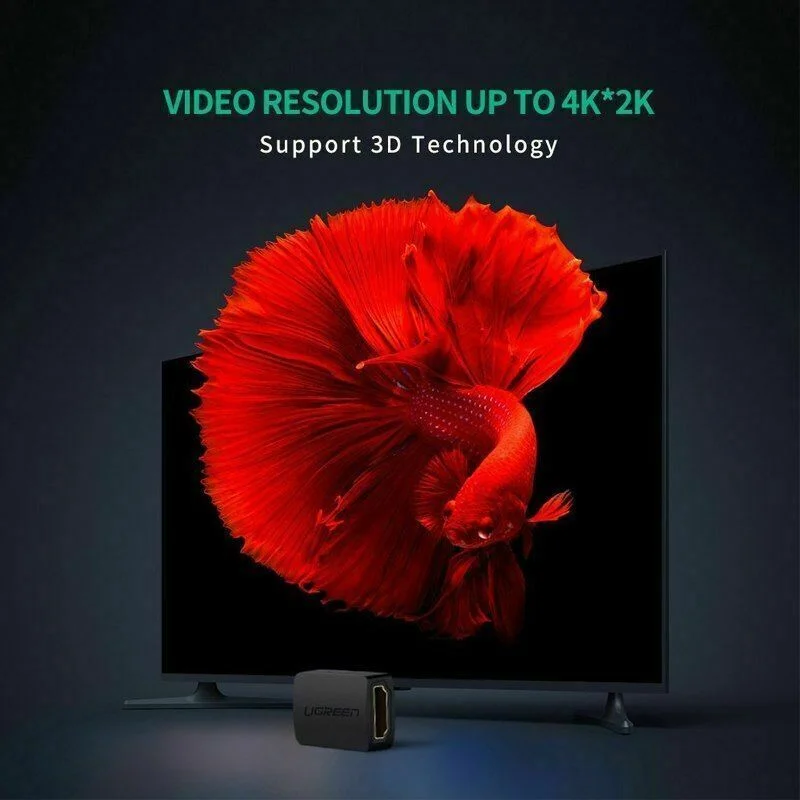 Đầu nối HDMI 2 đầu cái Ugreen (20107)