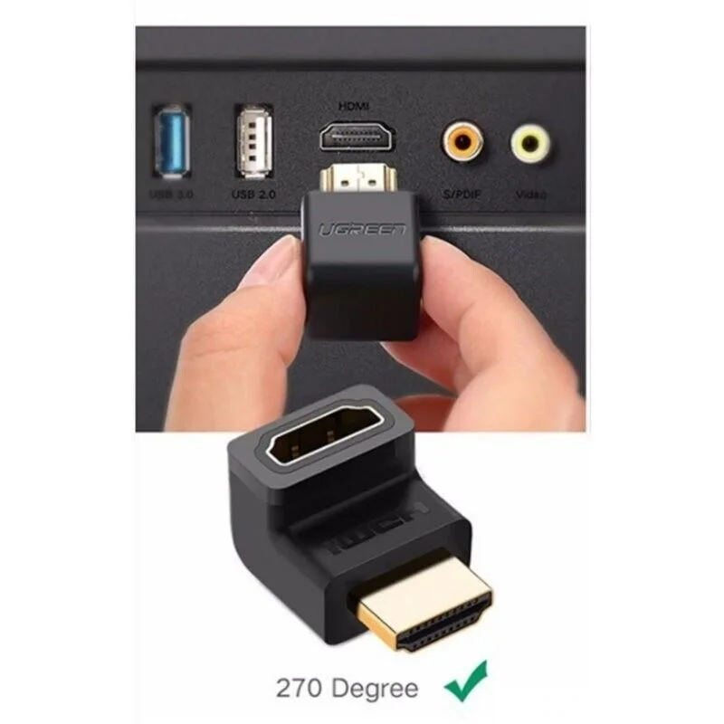 Đầu nối HDMI 90 độ - bẻ lên Ugreen (20110) — ảnh 6