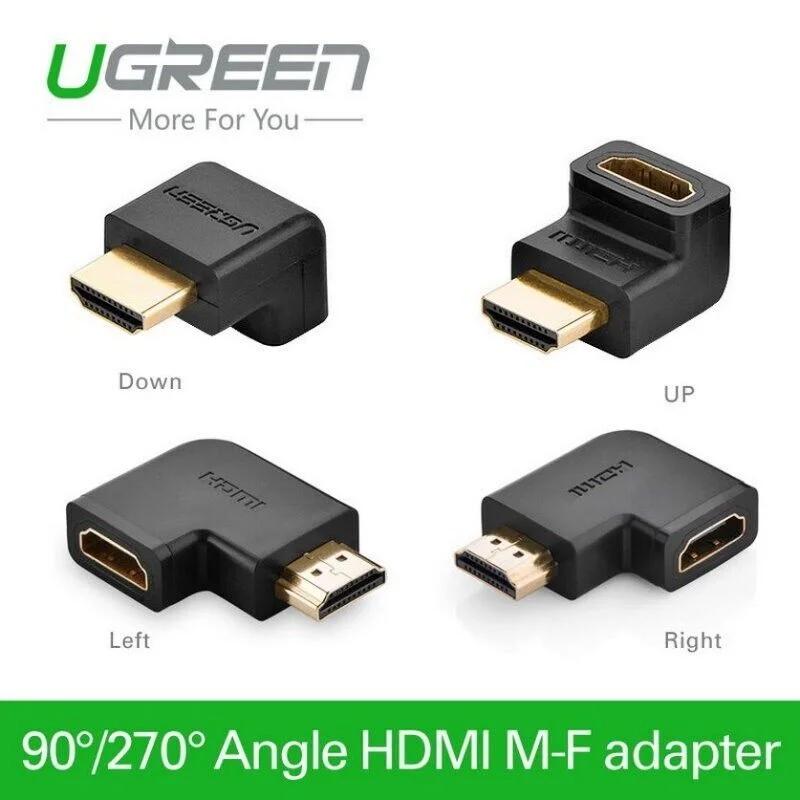 Đầu nối HDMI 90 độ - bẻ xuống Ugreen (20109) — ảnh 3