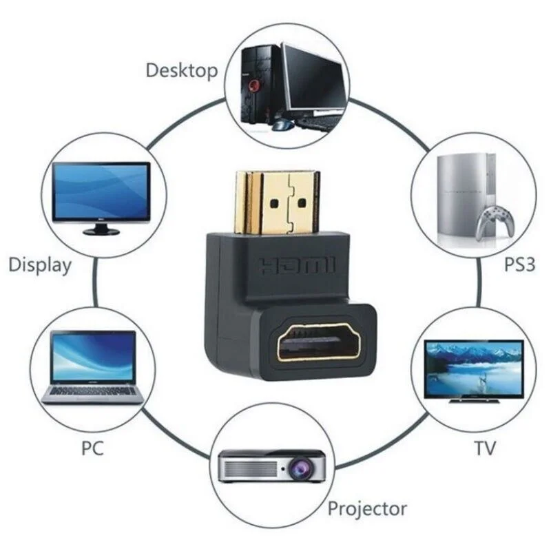 Đầu nối HDMI 90 độ - bẻ xuống Ugreen (20109)