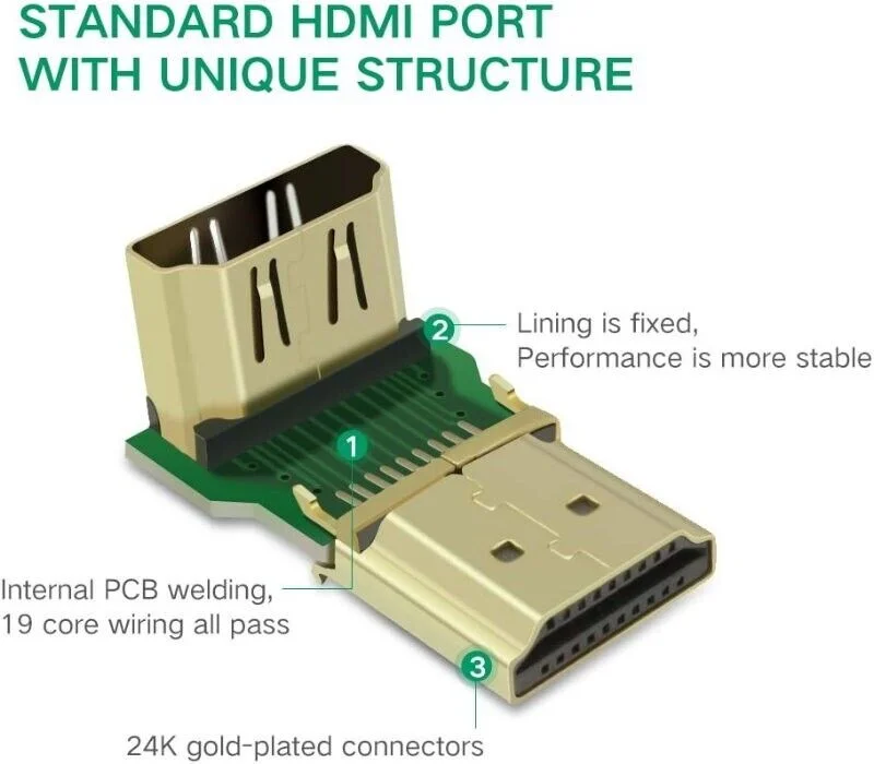 Đầu nối HDMI 90 độ - bẻ xuống Ugreen (20109) — ảnh 5