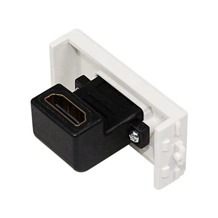 Đầu nối HDMI âm tường bằng nhựa bẻ góc 90 độ, màu đen Ugreen (20318)
