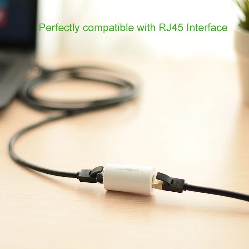 Đầu nối mạng RJ 45 chống sét, màu trắng Ugreen (20391)