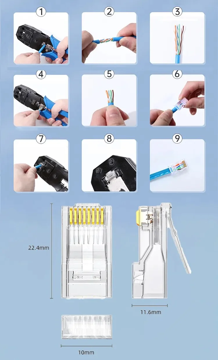 Đầu nối RJ45 cho dây mạng CAT5e Ugreen (30156) — ảnh 6