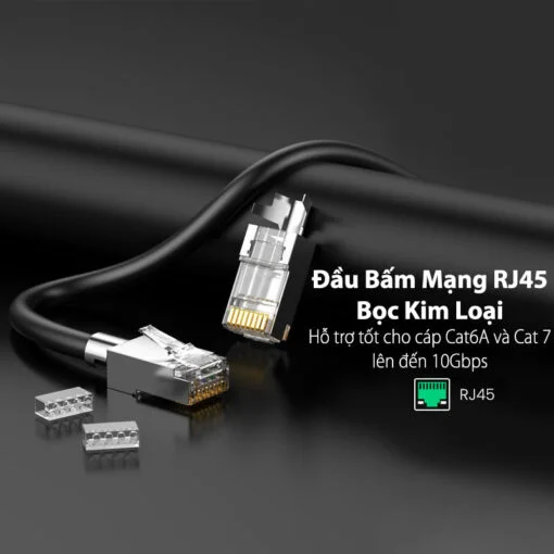 Đầu nối RJ45 cho dây mạng Cat6/Cat7 50 chiếc/túi Ugreen (80827) — ảnh 6