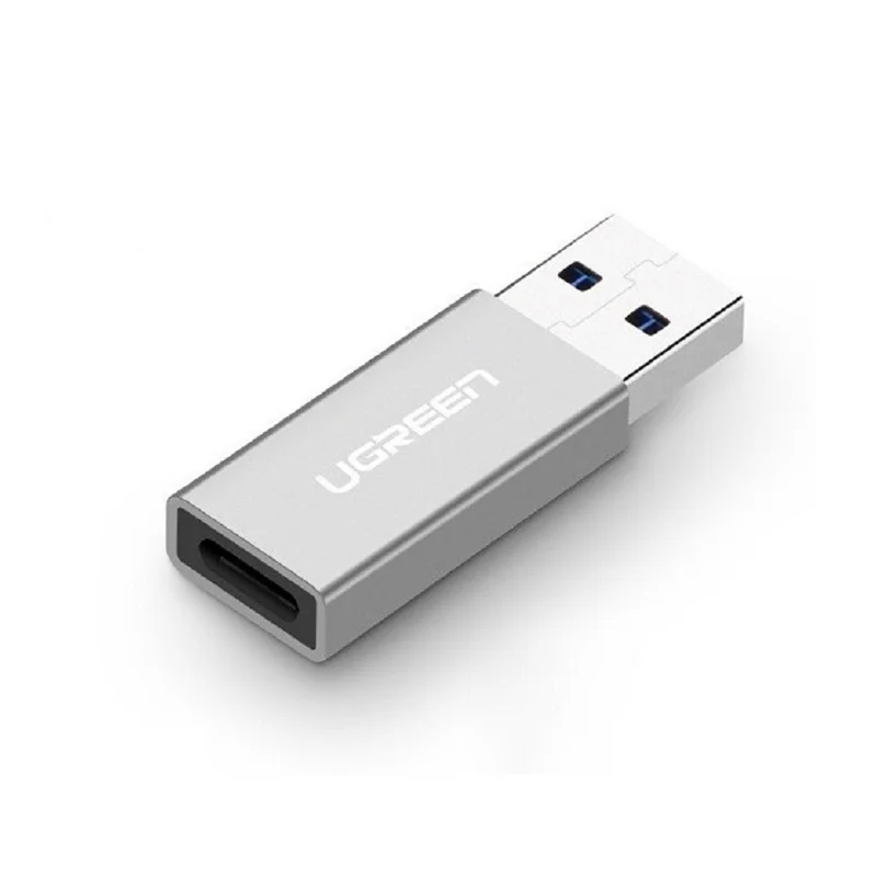 Đầu nối USB 3.0 male sang female, màu xám Ugreen (30705)