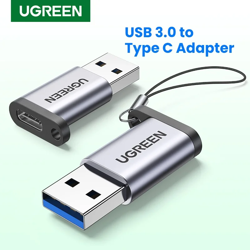Đầu nối USB 3.0 sang USB type C màu xám Ugreen (50533) — ảnh 2