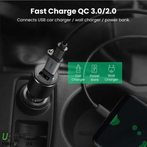 Đầu nối USB 3.0 sang USB type C màu xám Ugreen (50533) — ảnh 7