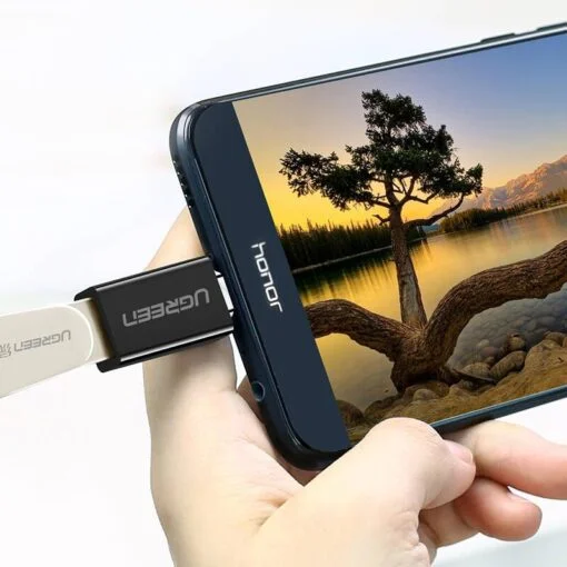 Đầu nối USB 3.1 Type C sang USB 3.0 Type A màu đen Ugreen (20808) — ảnh 5