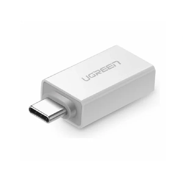 Đầu nối USB 3.1 Type C sang USB 3.0 Type A màu trắng Ugreen (30155)