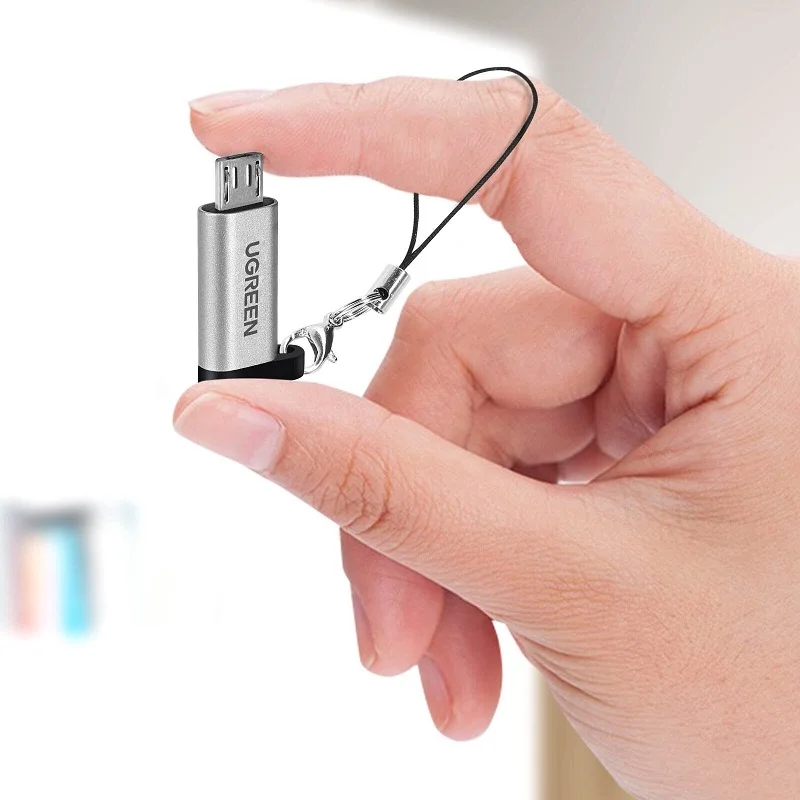 Đầu nối USB Type-C sang micro USB màu xám Ugreen (50590) — ảnh 5