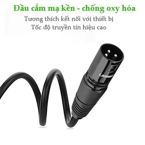 Cáp dữ liệu AV nối dài MIC XLR Ugreen (Canon), dài 8M Ugreen 20713 AV130