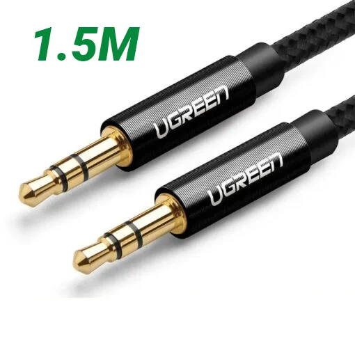 Dây AV 3.5mm dài 1.5M màu đen Ugreen 50362 AV112