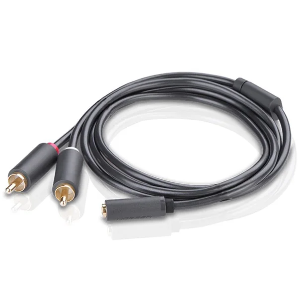 Dây AV 3.5mm female sang 2RCA male dài 1M Ugreen (10588) — ảnh 2