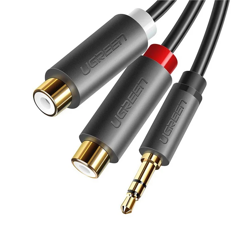 Dây AV 3.5mm male sang 2RCA female Ugreen 10547 AV109 — ảnh 2