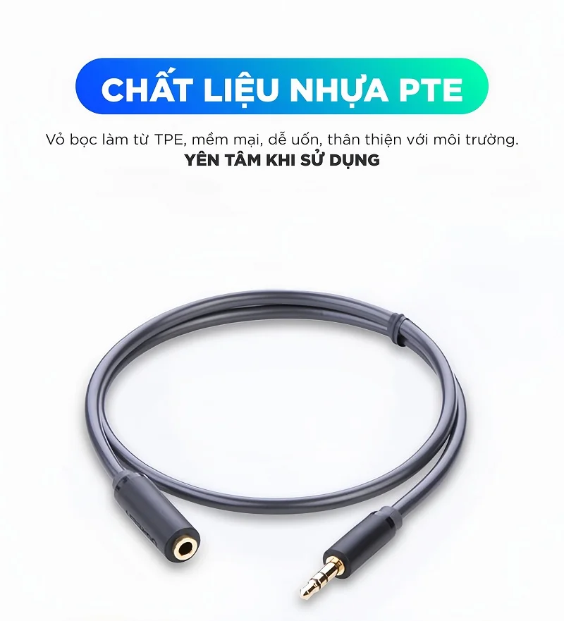 Dây AV 3.5mm nối dài 0.5M Ugreen 10781 — ảnh 3