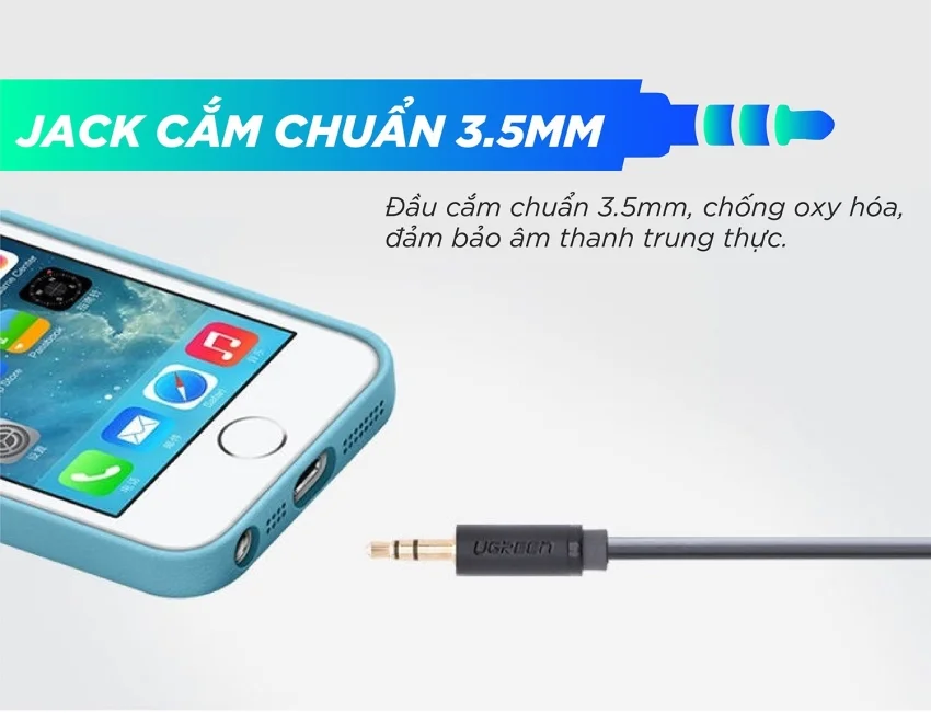 Dây AV 3.5mm nối dài 0.5M Ugreen 10781 — ảnh 6