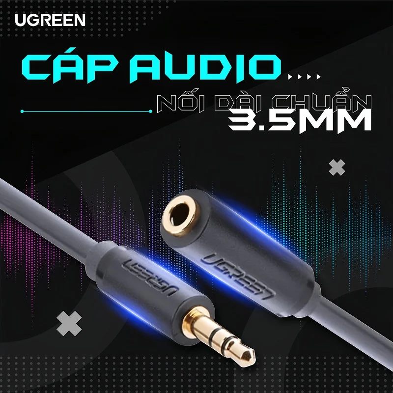 Dây AV 3.5mm nối dài 0.5M Ugreen 10781 — ảnh 9