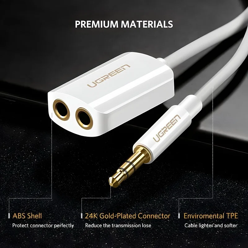 Dây AV 3.5mm sang 2 đầu 3.5mm, Ugreen (10738) — ảnh 2