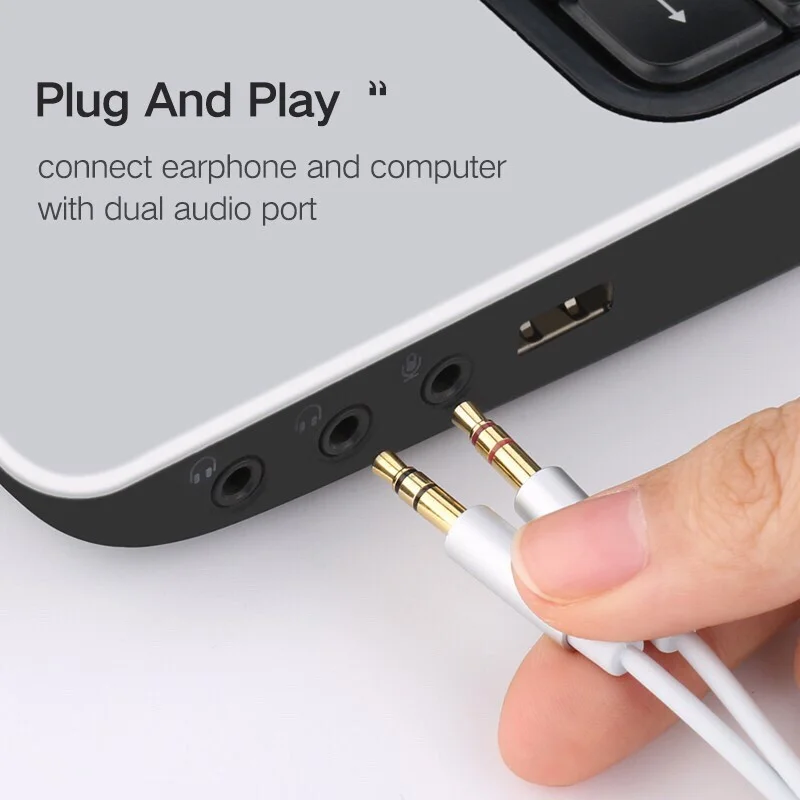 Dây AV 3.5mm sang 2 đầu mic và tai nghe màu trắng Ugreen (20897) — ảnh 5