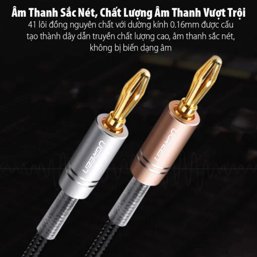 Dây AV jack hoa chuối dài 1M Ugreen (50536)