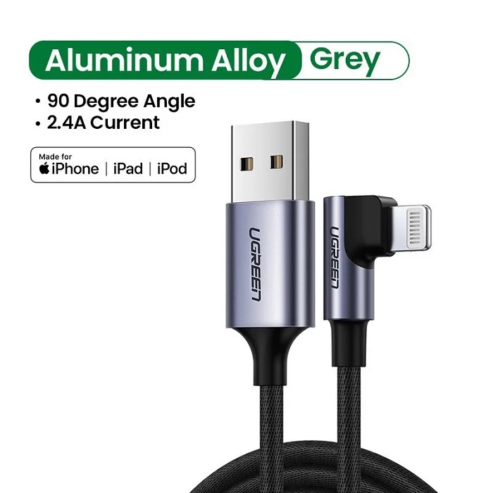 Dây cáp sạc Lightning đầu type C Ugreen US305 60764 US vuông góc dài 1.5m — ảnh 6