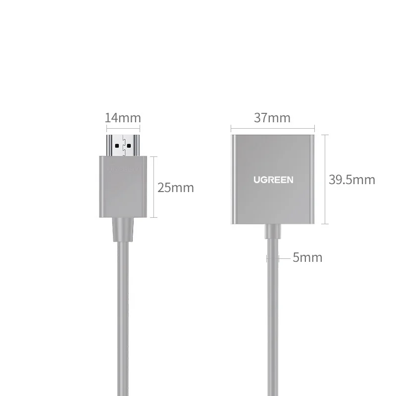 Dây chuyển đổi có chipset HDMI sang VGA dài 15cm Ugreen (60739)