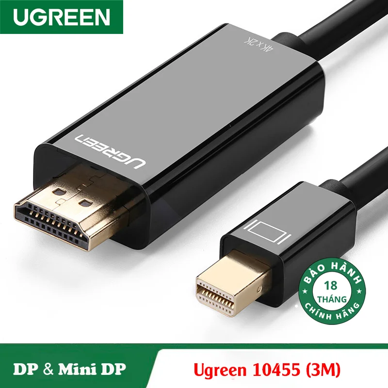 Dây chuyển đổi có chipset Mini DisplayPort sang HDMI dài 3M Ugreen (10455)