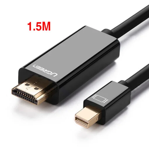 Dây chuyển đổi có chipset mini Displayport sang HDMI, màu đen, dài 1.5M Ugreen (20848)