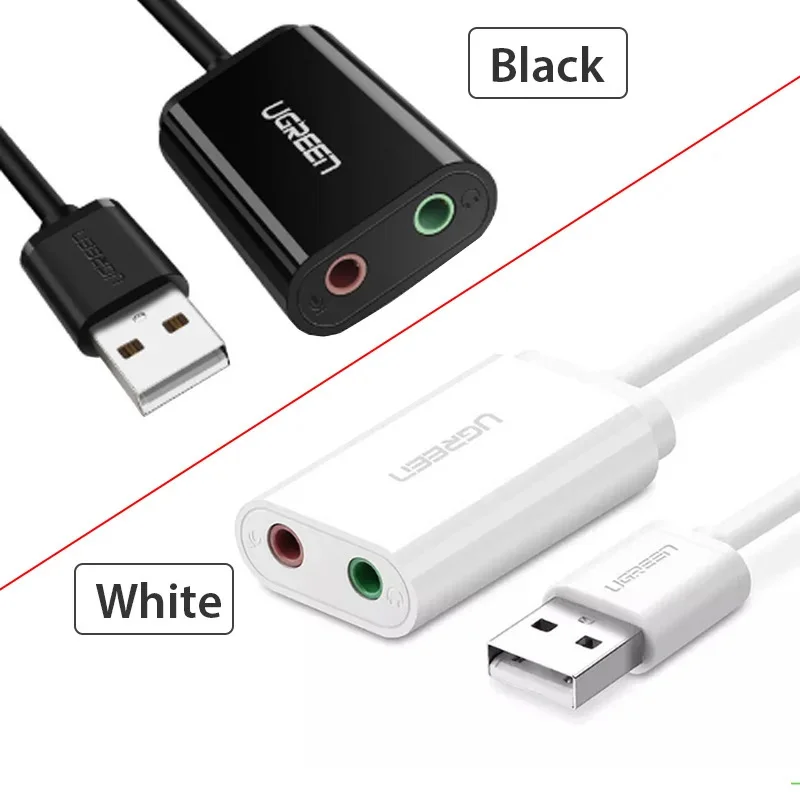 Dây chuyển đổi có chipset USB 2.0 sang AV 3.5mm màu đen dài 15cm Ugreen (30724) — ảnh 5