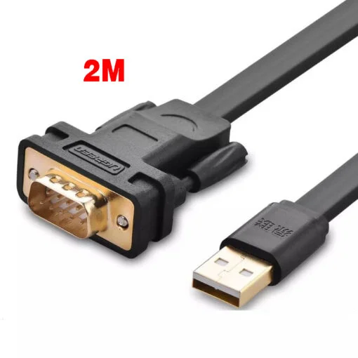 Dây chuyển đổi có chipset USB 2.0 sang DB9 RS-232 dài 2M Ugreen (20218)
