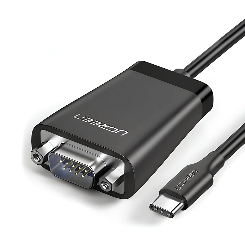 Dây chuyển đổi có chipset USB-C 2.0 sang cổng COM RS-232 dài 1.5M Ugreen (70612)